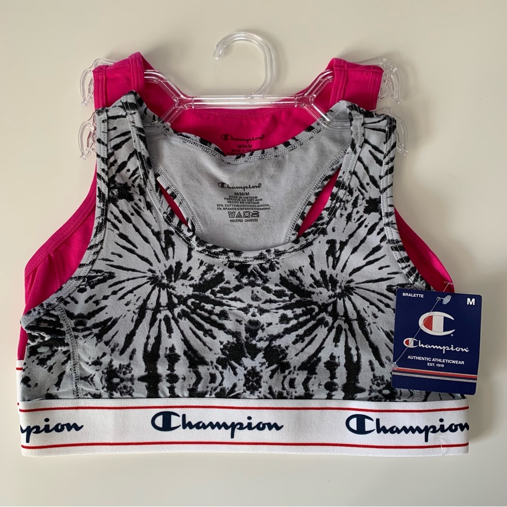 NWT Champion 2-pack Racerback Cotton Bralette